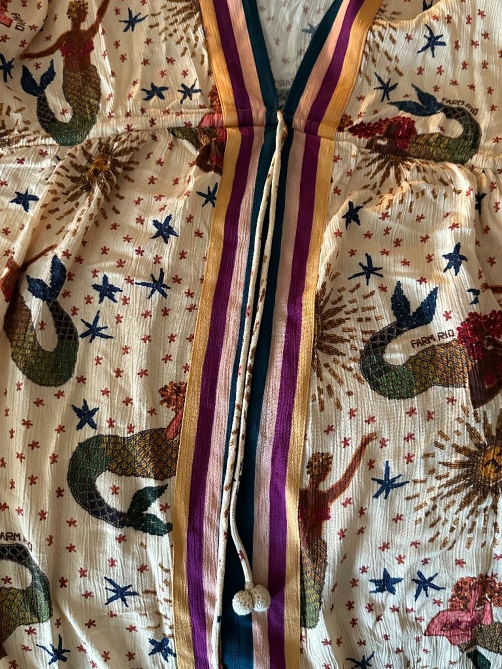 Farm Rio Mermaid Print Cover-Up - Picture 7 of 10